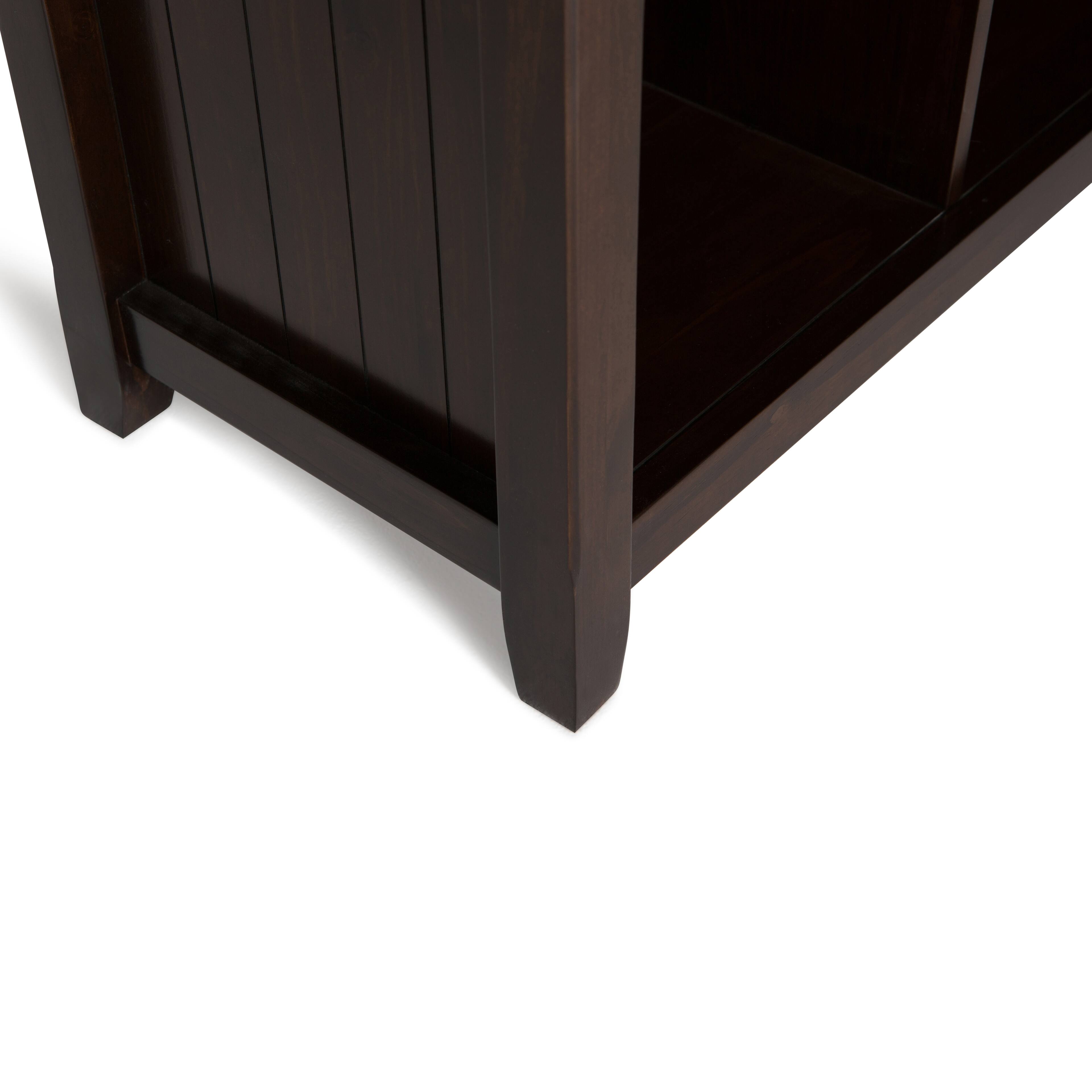 Alt View 11. Simpli Home - Acadian 8 Cube Storage Sofa Table - Brunette Brown.