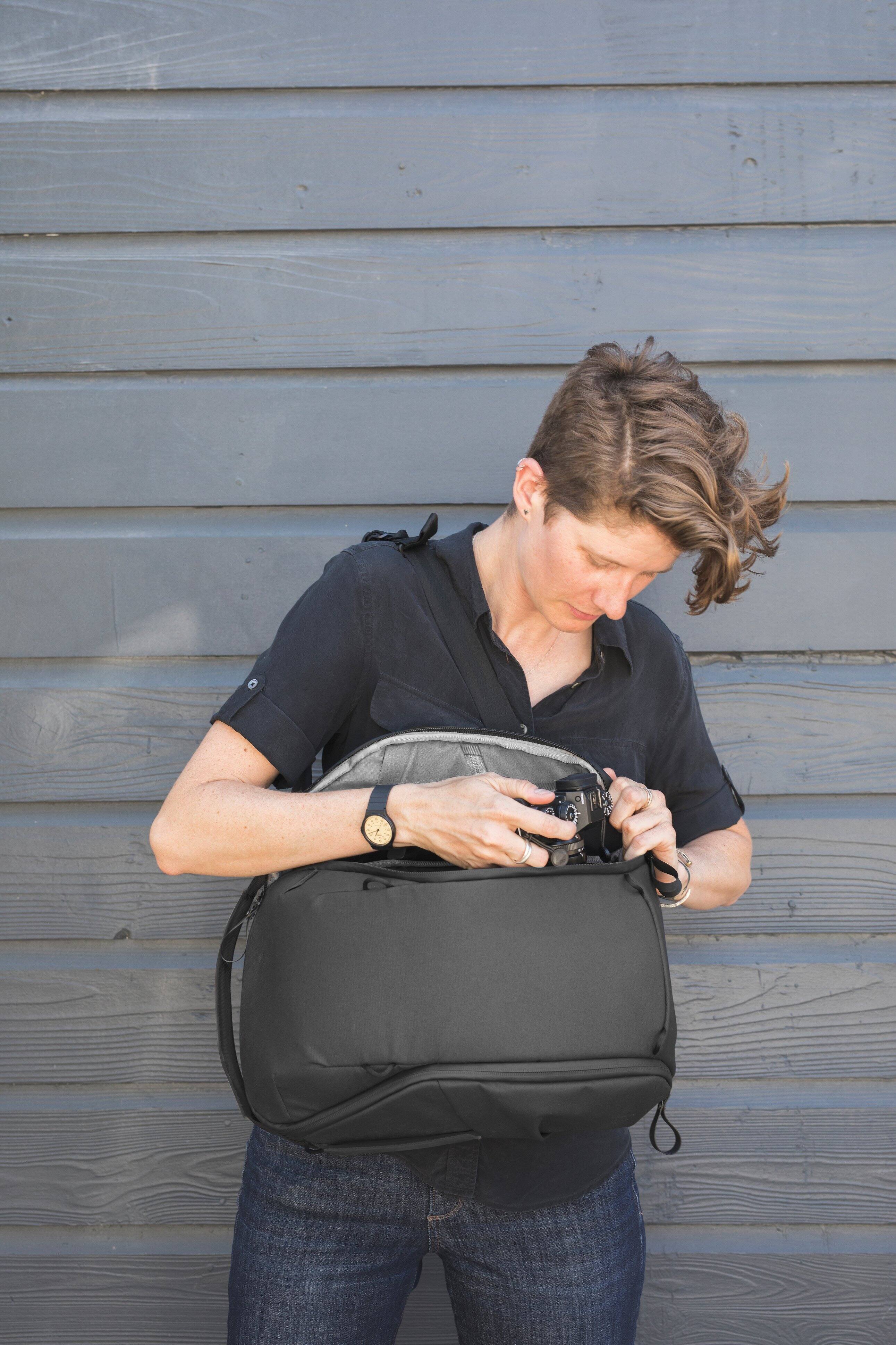 Alt View 17. Peak Design - Everyday Backpack Zip 15L - Black.
