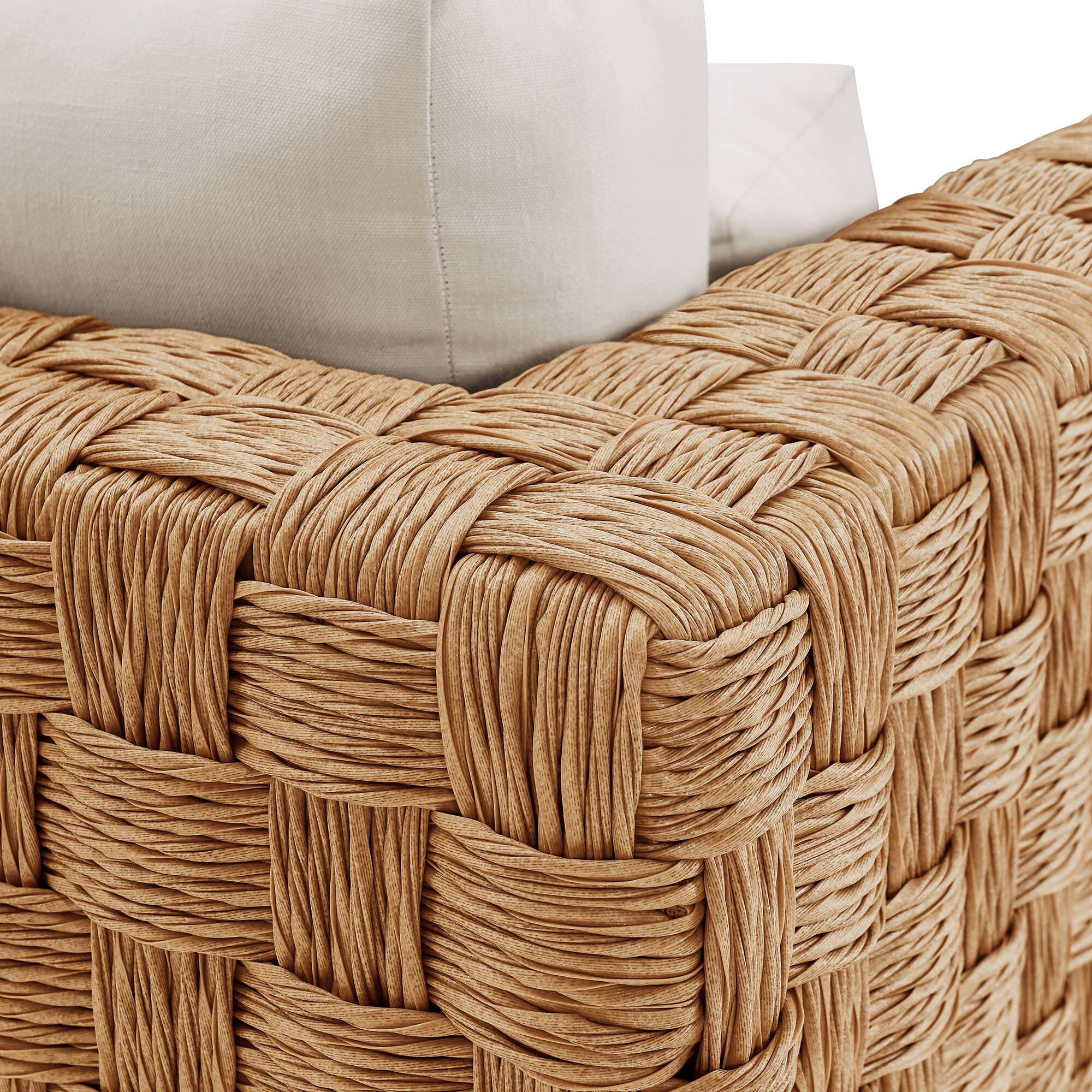 Alt View 6. Modway - Thames Outdoor Patio Wicker Outdoor Patio Rattan Armchair by Modway - Natural Light Gray.