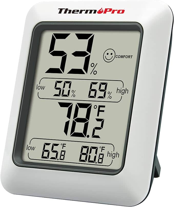 ThermPro

53%  
low 50% high 69%  
78.2°F  
low 65.8°F high 80.8°F  
COMFORT