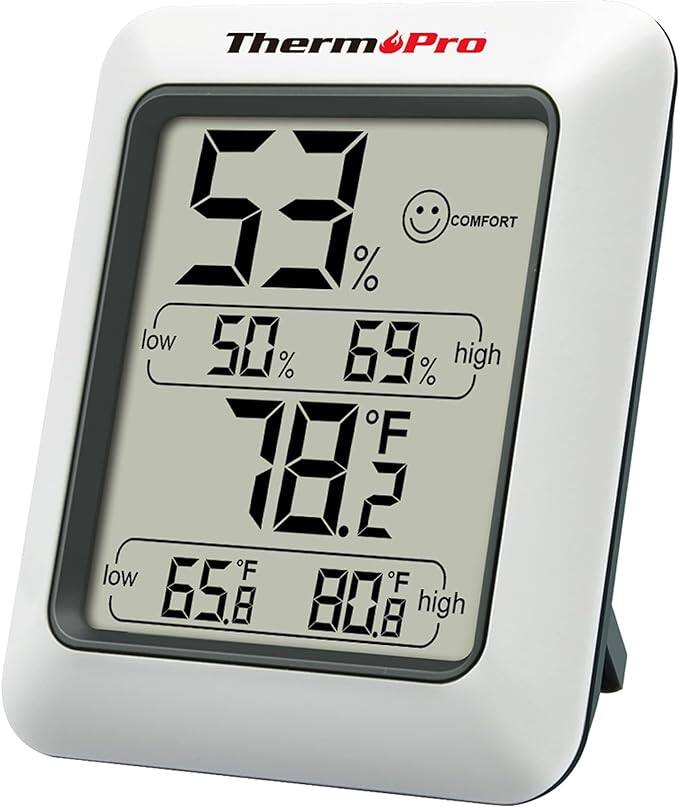ThermPro
53%
low 50% high 69%
78.2°F
low 65.8°F high 80.8°F
COMFORT