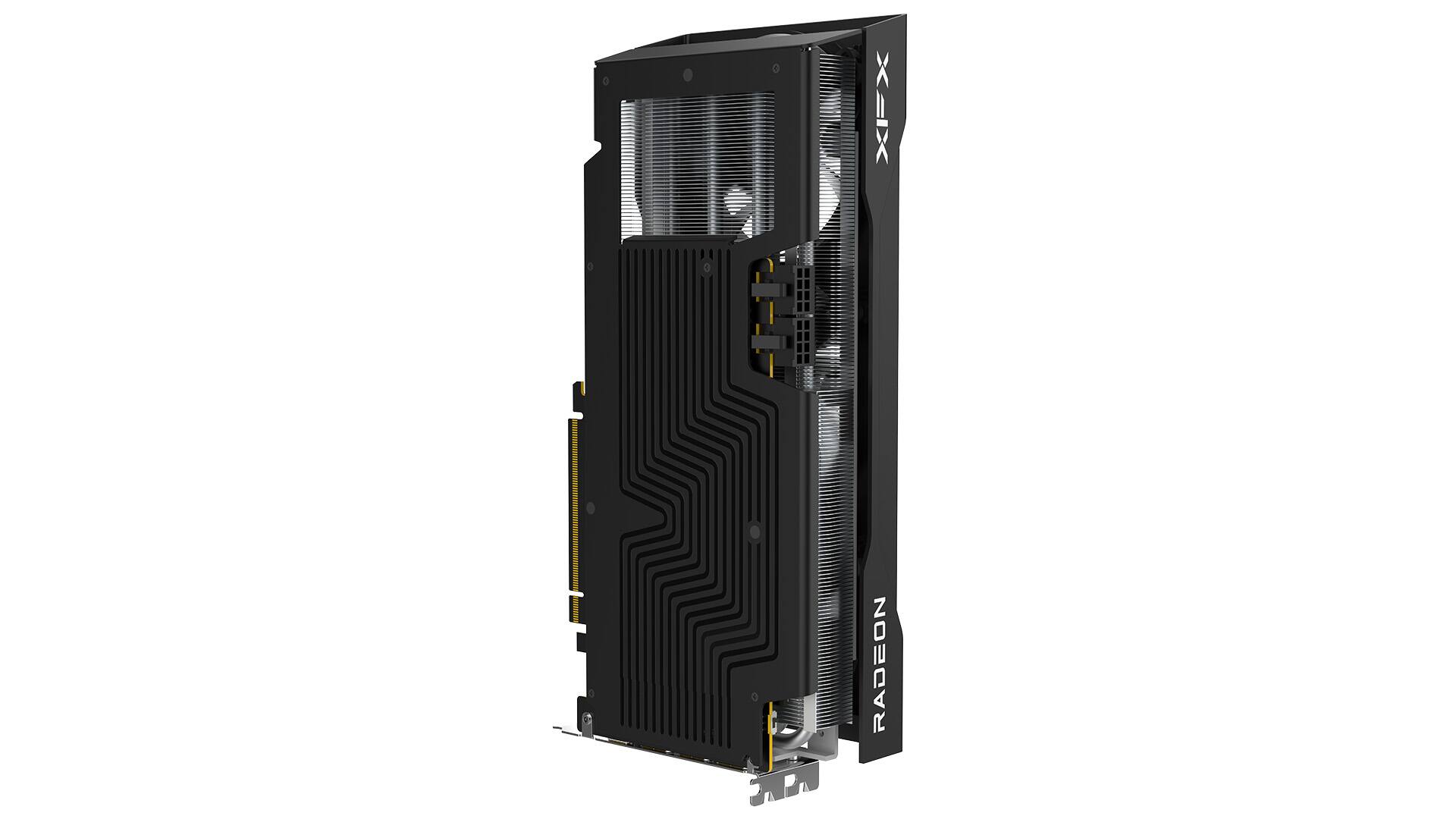 Left. XFX - XFX SWIFT AMD RADEON RX 9070 GRE Gaming Graphics Card 12GB GDDR6 - Black.