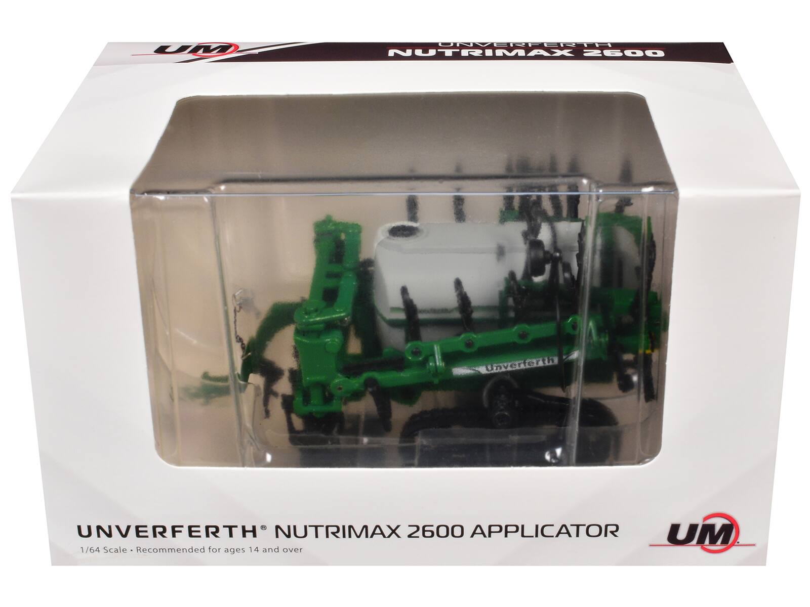 UNVERFERTH NUTRIMAX 2600  
Unverferth  
UNVERFERTH NUTRIMAX 2600 APPLICATOR  
1/64 Scale  
Recommended for ages 14 and over