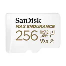 SANDISK - MAX ENDURANCE 256GB UHS-I microSDXC Memory Card with SD Adapter