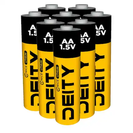 A 1.5V
AA 5V
LITHIUM
NICE DEITY