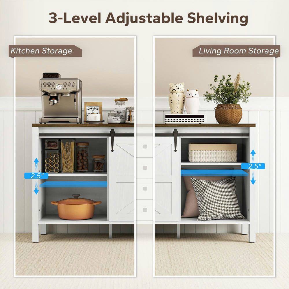 3-Level Adjustable Shelving

Kitchen Storage

Living Room Storage

2.5"
