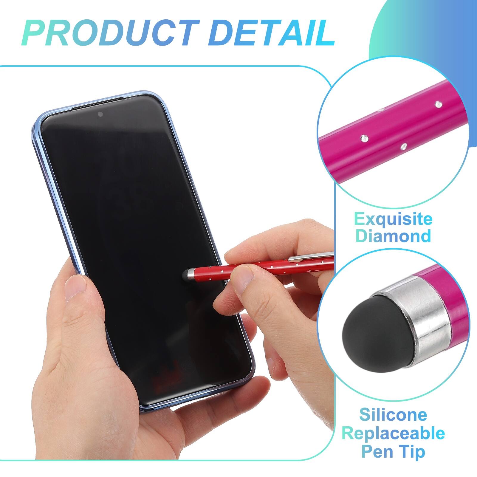 PRODUCT DETAIL

Exquisite Diamond Silicone Replaceable Pen Tip