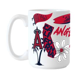 Logo Brands - Los Angeles Angels 15oz. Native Ceramic Mug - Multicolor