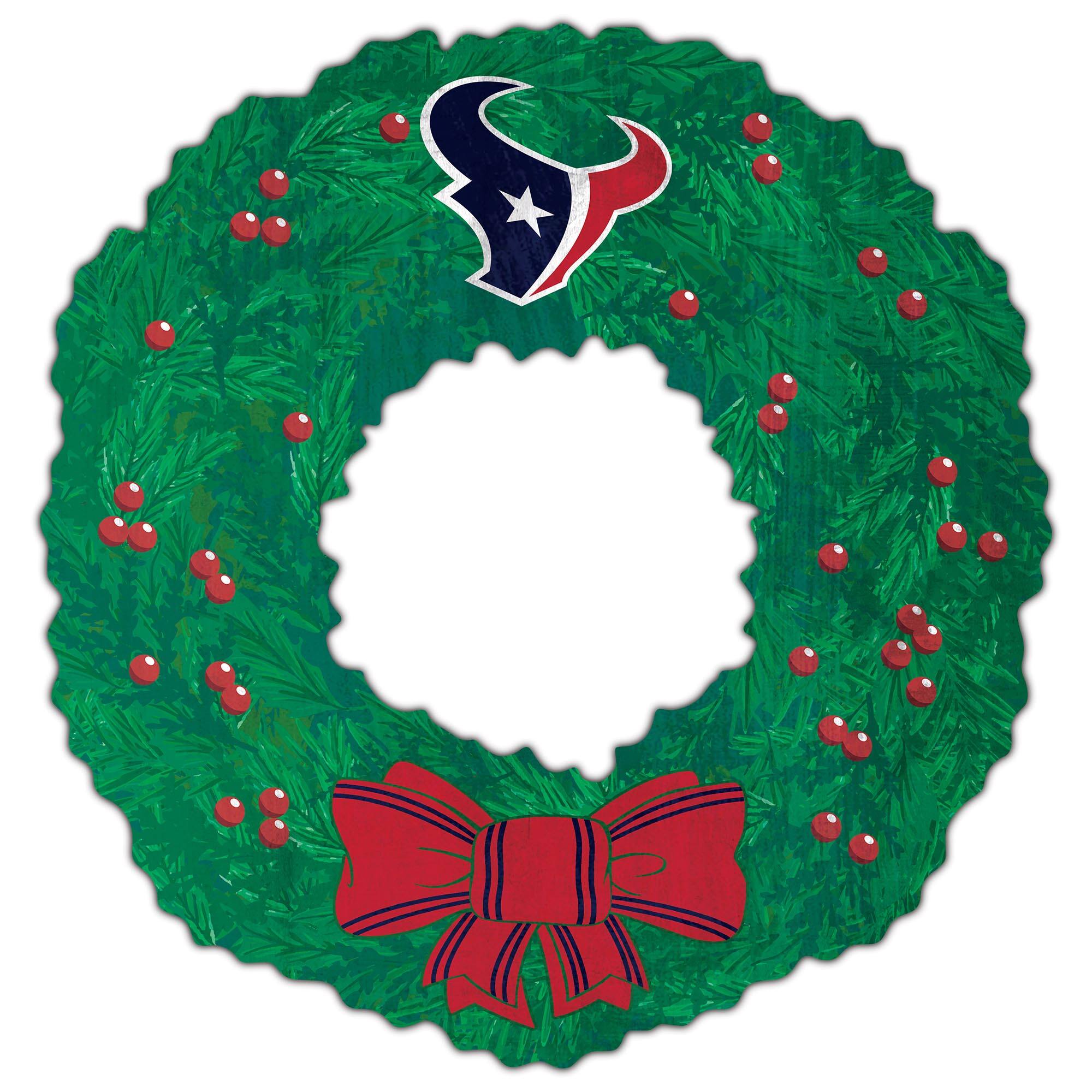 Front. Fan Creations - 16'' Team Wreath Sign - Green.