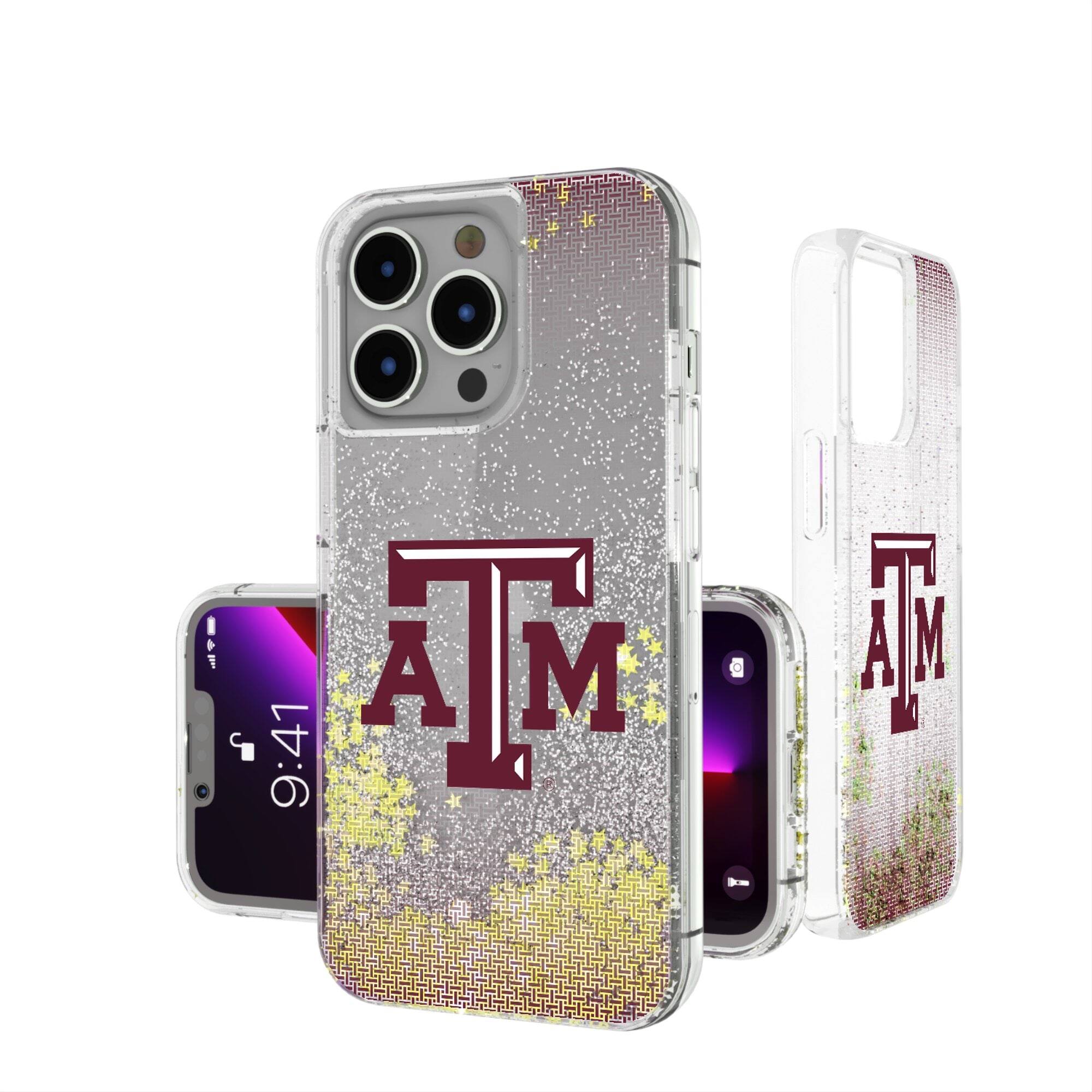 Keyscaper - NCAA - Texas A&M Aggies Linen Logo iPhone Glitter Case - 16 Pro Max - Multicolor price history on PriceWatchPro