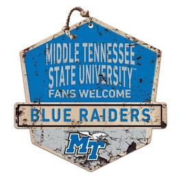 Jardine - MTSU Raiders Fans Welcome Sign - Blue