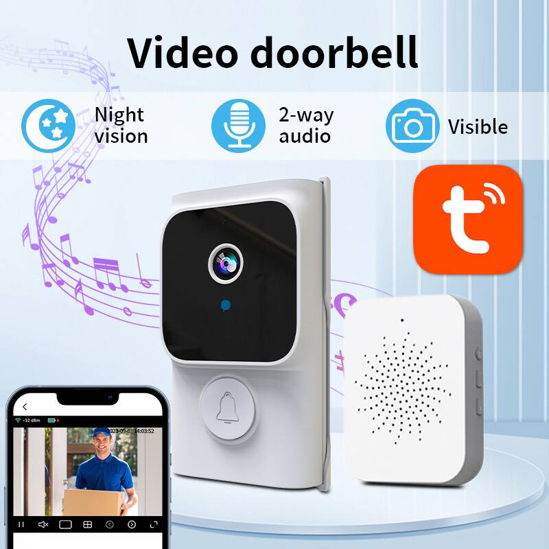Video doorbell  
Night vision  
2-way audio  
Visible  
2.5m  
200 SPED