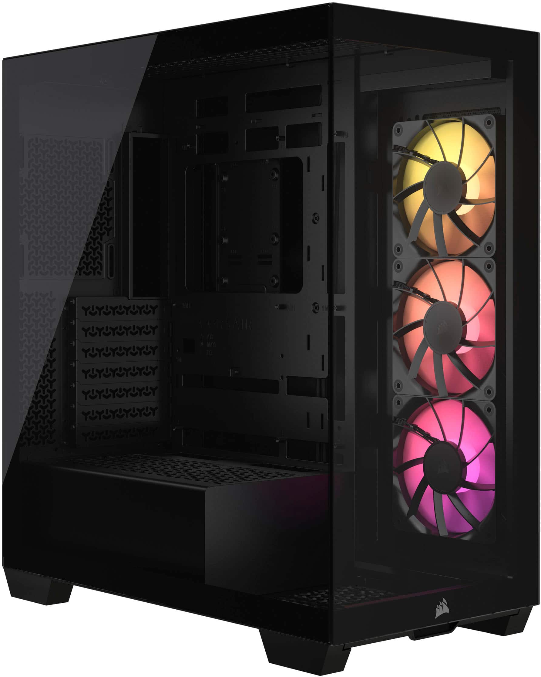 CORSAIR - 3500X ARGB ATX Mid-Tower PC Case - Black - Front_Zoom