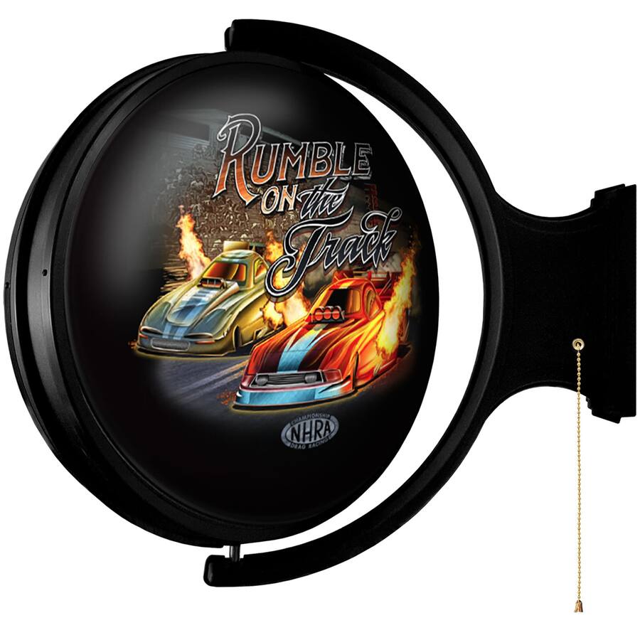 Max Rumble Signs The Fan Brand NHRA Rumble on the Track 21'' x 23'' Rotating Lighted ...
