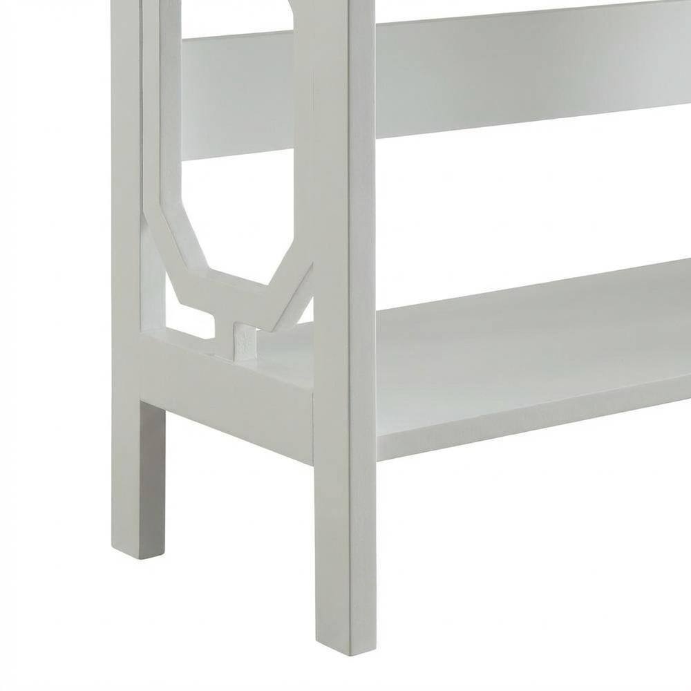 Alt View 3. FurniFact - 3-Tier Bookcase with Durable Non-Lead Base Paint Finish - White.