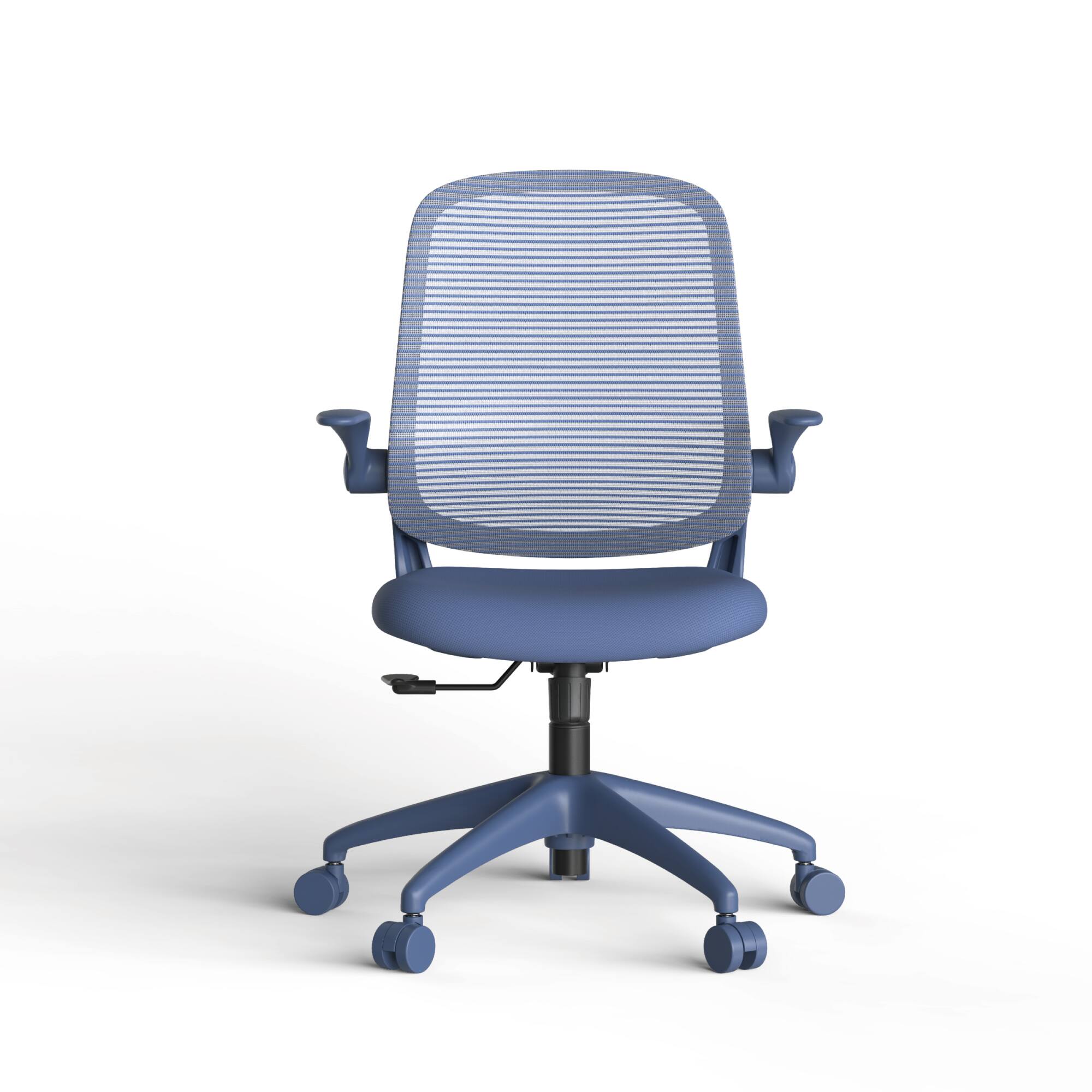 Alt View 1. Forest'nSky - Modern Ergonomic Office Chair – BIFMA Certified, 3D Flipping Arms, Fabric High-Back Executive Desk Chair,Blue - Blue.