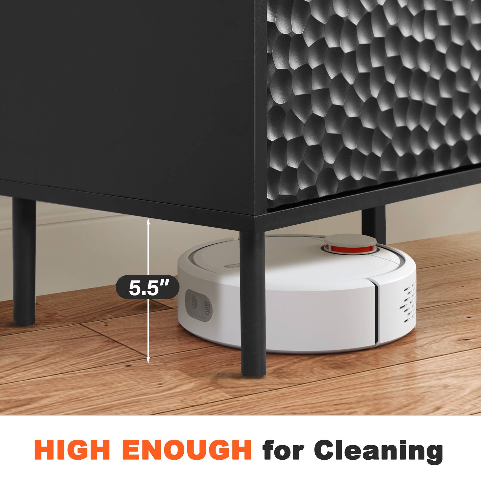 5.5" HIGH ENOUGH for Cleaning