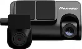 Pioneer - VREC-Z410DC - Universal Compatibility Front and Rear Dash Camera, 5MP 3K Video, Bluetooth, WDR, 144° Field of View - Black