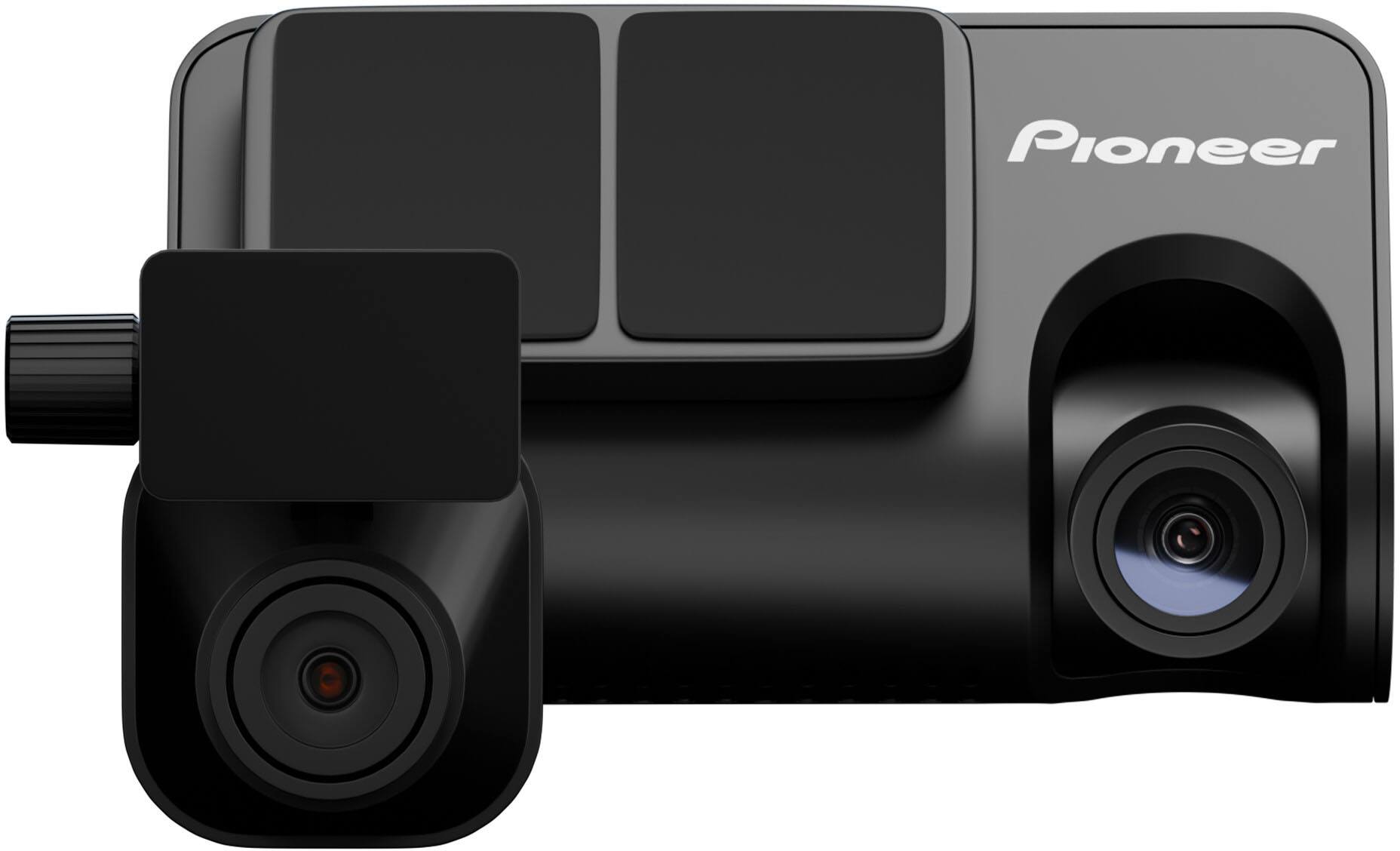 Front. Pioneer - VREC-Z410DC - Universal Compatibility Front and Rear Dash Camera, 5MP 3K Video, Bluetooth, WDR, 144° Field of View - Black.
