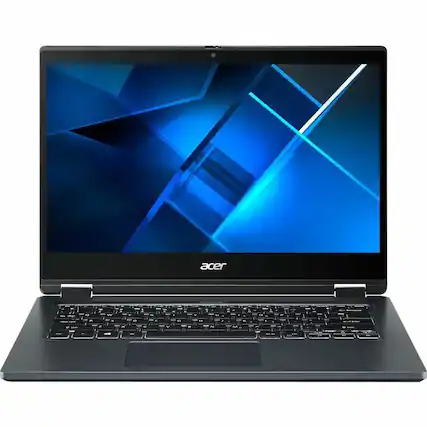 Front. Acer - TravelMate Spin P4 14” Touchscreen Intel Core i7 11th Gen 16GB RAM 512GB SSD Windows 11 Pro TMP414RN-51-70TN.