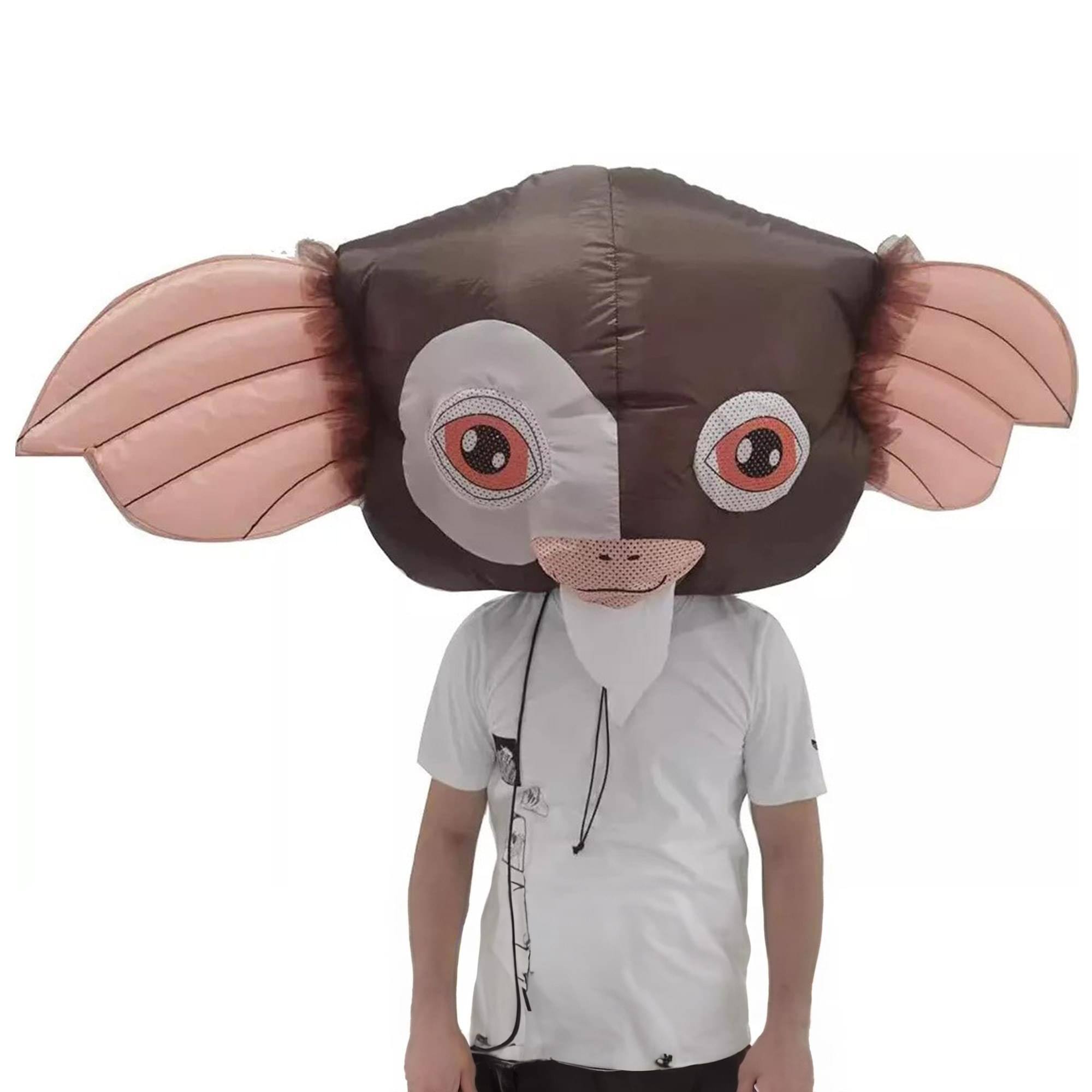 Front. Studio Halloween - Mischief Maker Gremlins Inspired Bobble Head Adult Costume - Brown.