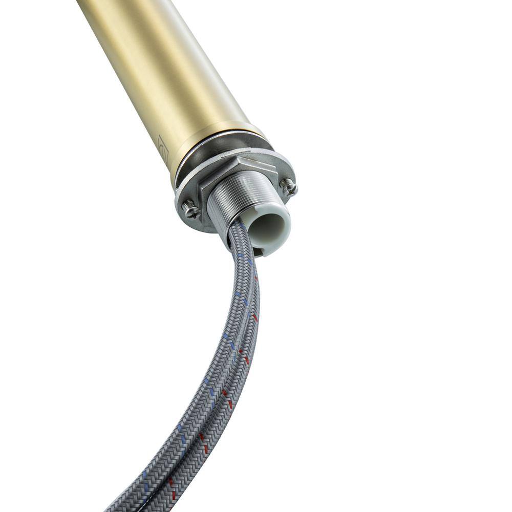 Back. Elegant Kitchen and Bath - Victor Single Hole Single Handle Bathroom Faucet in Brushed Gold - Brushed Gold.