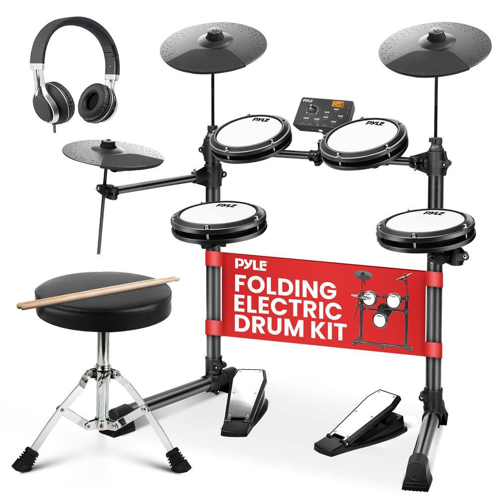 Pyle Folding Electric Drum Kit