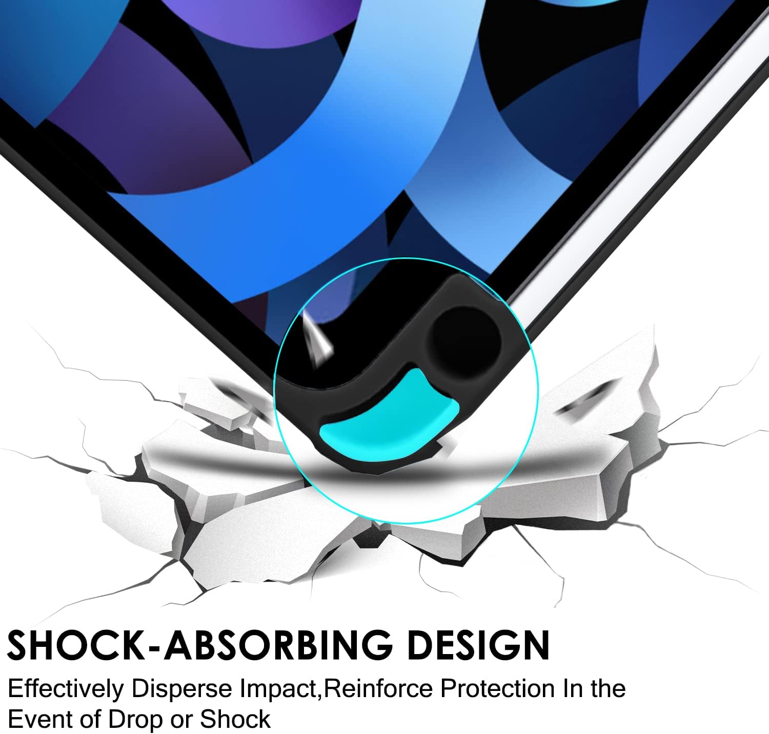 SHOCK-ABSORBING DESIGN  
Effectively Disperse Impact, Reinforce Protection In the Event of Drop or Shock
