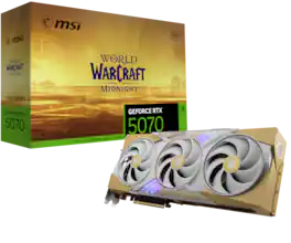 MSI - NVIDIA GeForce RTX 5070 12G World of Warcraft MIDNIGHT LIGHT EDITION OC GDDR7 PCI Express Gen 5 Graphics Card - Tan