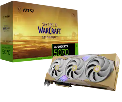 MSI NVIDIA GeForce RTX 5070 12G World of Warcraft MIDNIGHT LIGHT MSI NVIDIA GeForce RTX 5070 12G World of Warcraft MIDNIGHT LIGHT