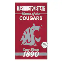 Jardine - Washington State Cougars 11'' x 20'' Home Of The Sign - Red