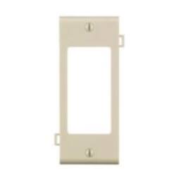 Leviton - 1 gang Thermoplastic Nylon Decorator Sectional End Wall Plate 1 pk - Light Almond