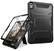 Front. DTTO - Shockproof Case for iPad A16 11-inch & ipad 10th10.9-inch with Built-in Screen Protector, Full Body Protective Cover - Black.