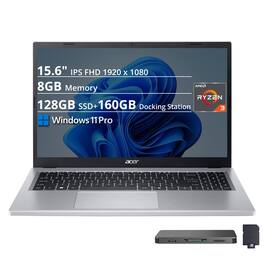 Acer - Aspire Go 15 15.6" FHD Ryzen 3 7320U 8GB 128GB SSD Win 11 Pro - Silver
