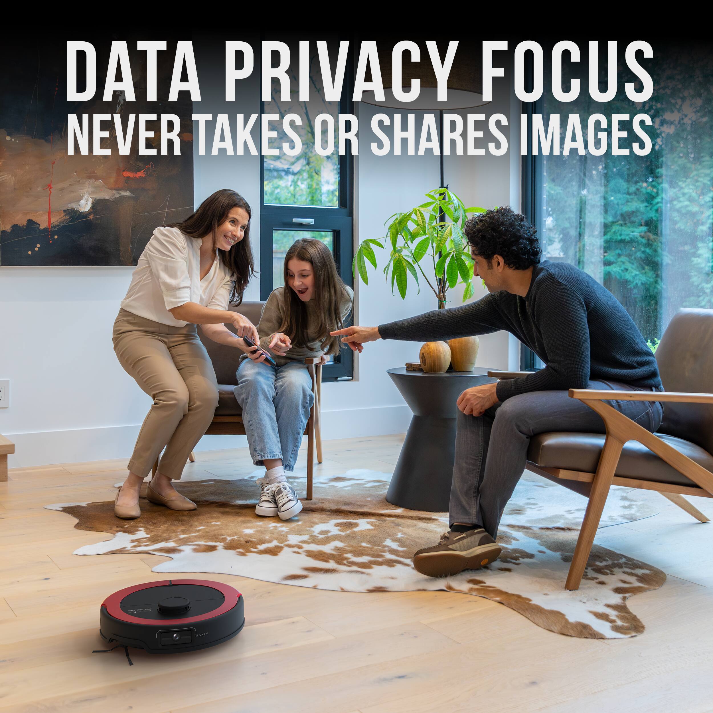 DATA PRIVACY FOCUS  
NEVER TAKES OR SHARES IMAGES