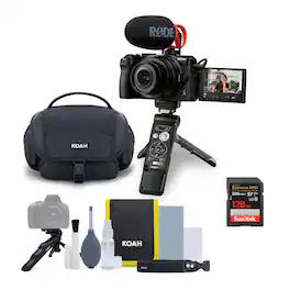 Nikon - Z 30 Creators Kit with NIKKOR DX 16 to 50mm F3.5 to 6.3 VR and Bag Bundle - Black