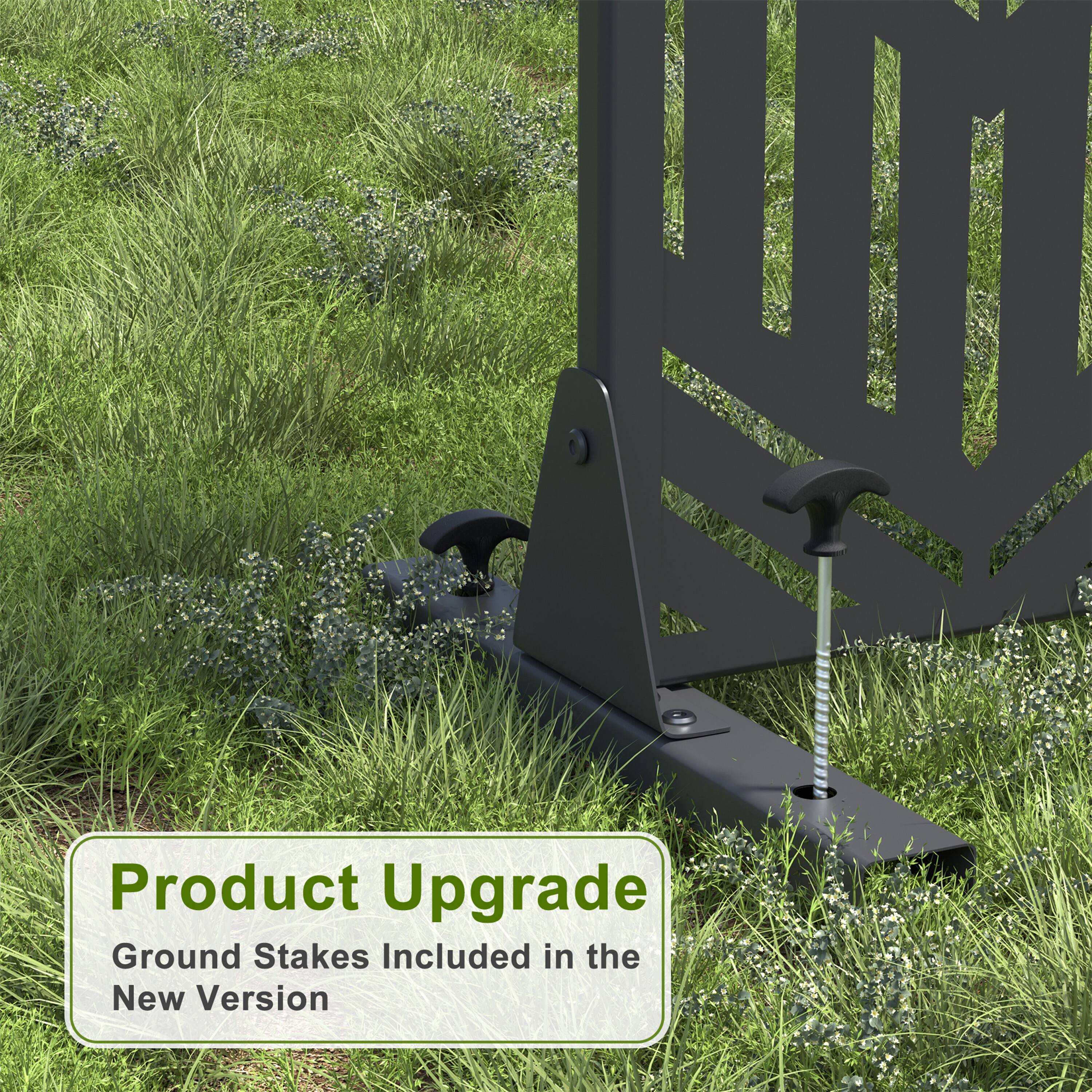 Product Upgrade  
Ground Stakes Included in the New Version