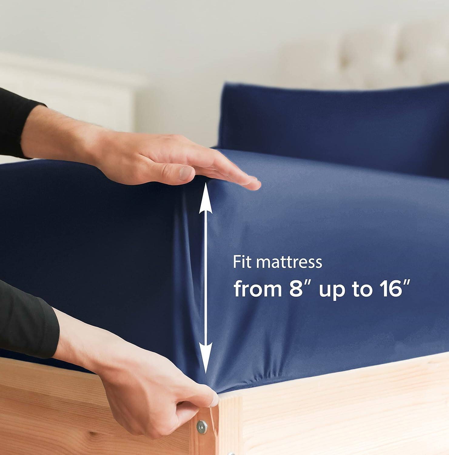 Fit mattress from 8" up to 16"