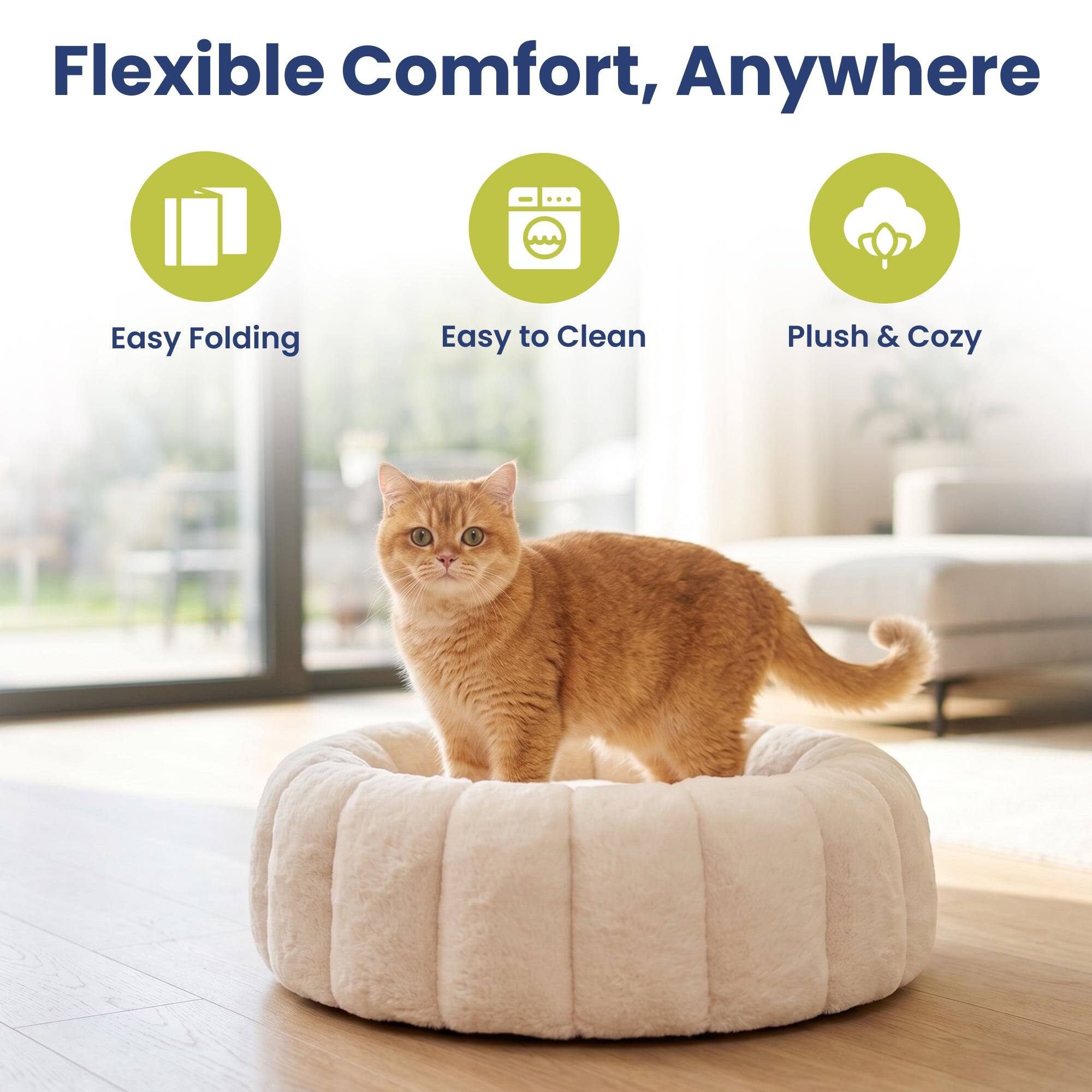 Flexible Comfort, Anywhere

- Easy Folding
- Easy to Clean
- Plush & Cozy