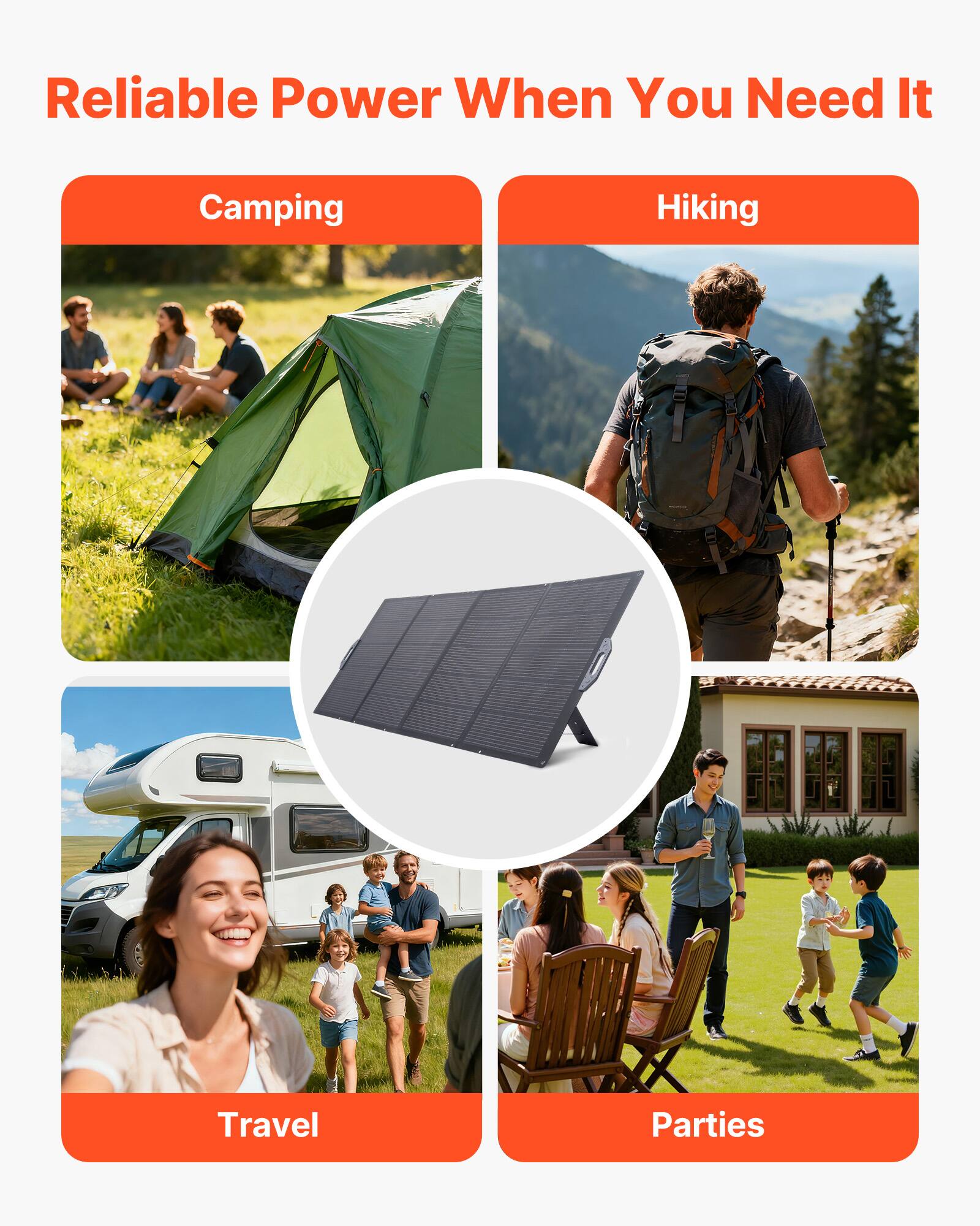 Reliable Power When You Need It

- Camping
- Hiking
- Travel
- Parties