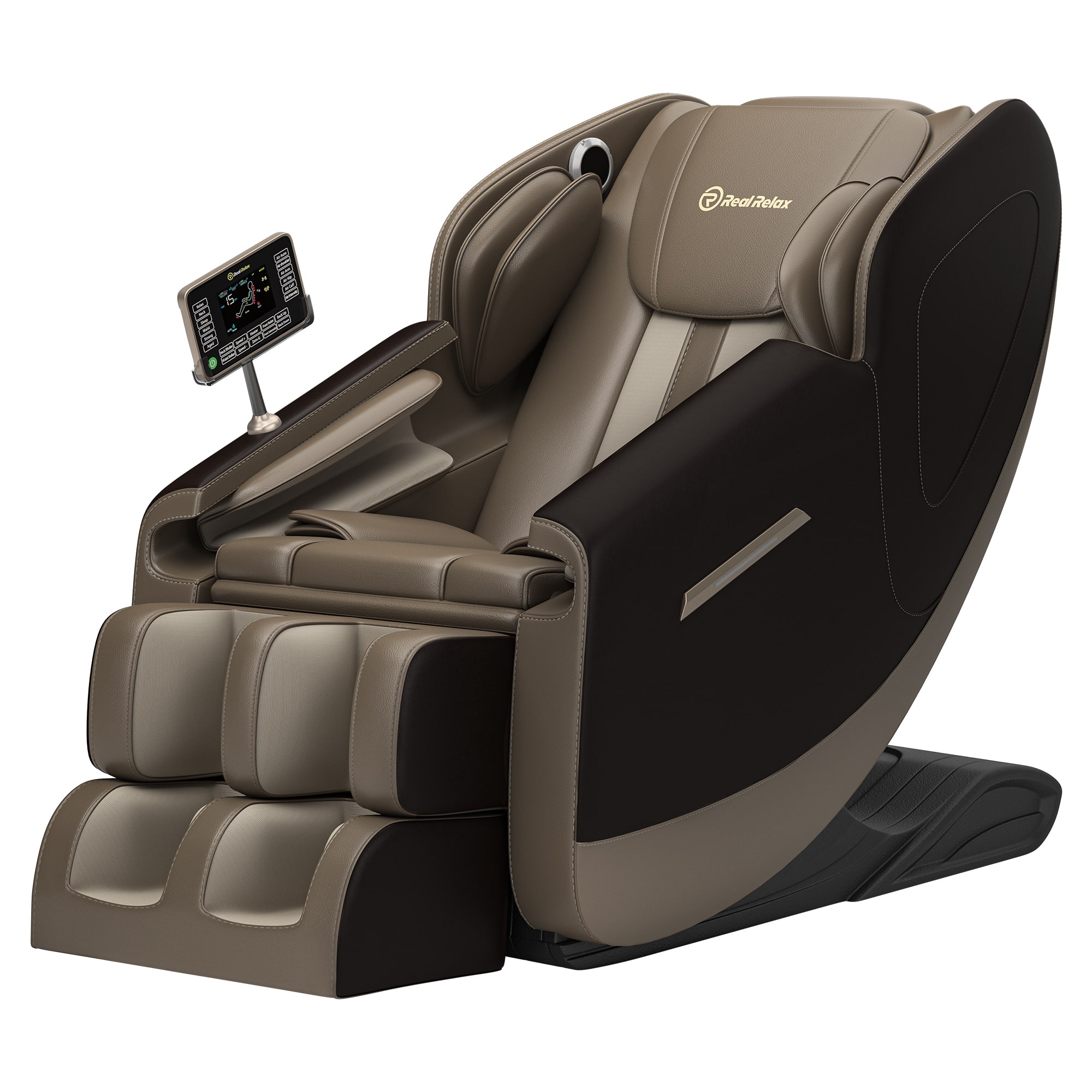 Front. Essen Blissed - Favor BS-03 Full Body Zero Gravity with Shiatsu Massage Chair - Brown.