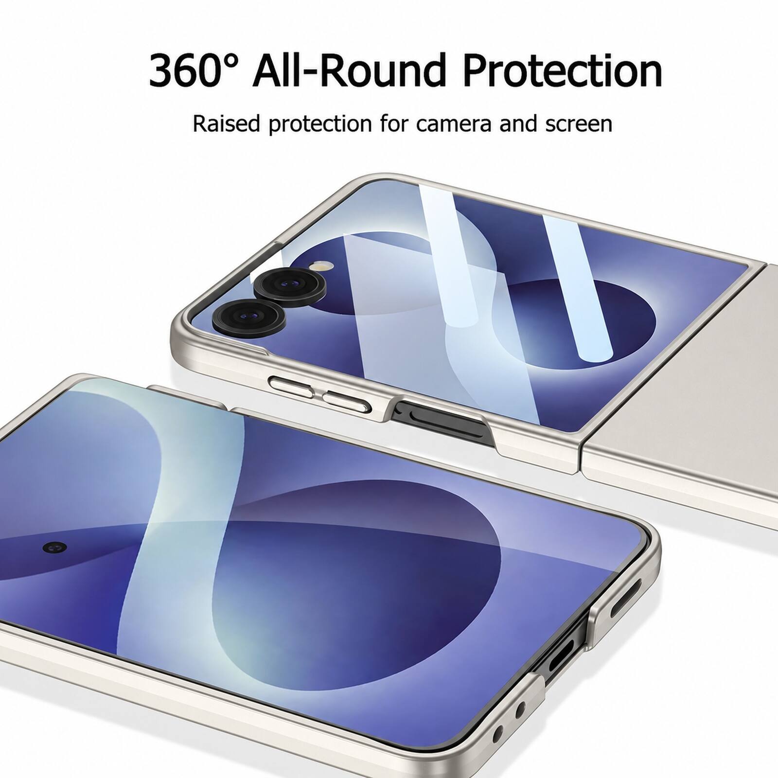 360° All-Round Protection  
Raised protection for camera and screen