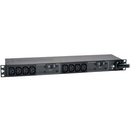 Tripp Lite - by Eaton PDU 5.8kW Single-Phase 200-240V Basic PDU 10 C13 Outlets NEMA L6-30P Input 12 ft. (3.66 m) Cord 1U - Unknown