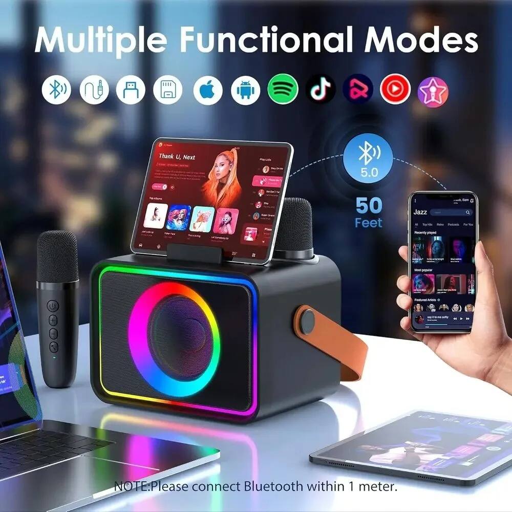 Multiple Functional Modes

- Thank U, Next
- ALE 5.0
- 50 Feet
- I Jazz S
- NOTE: Please connect Bluetooth within 1 meter.