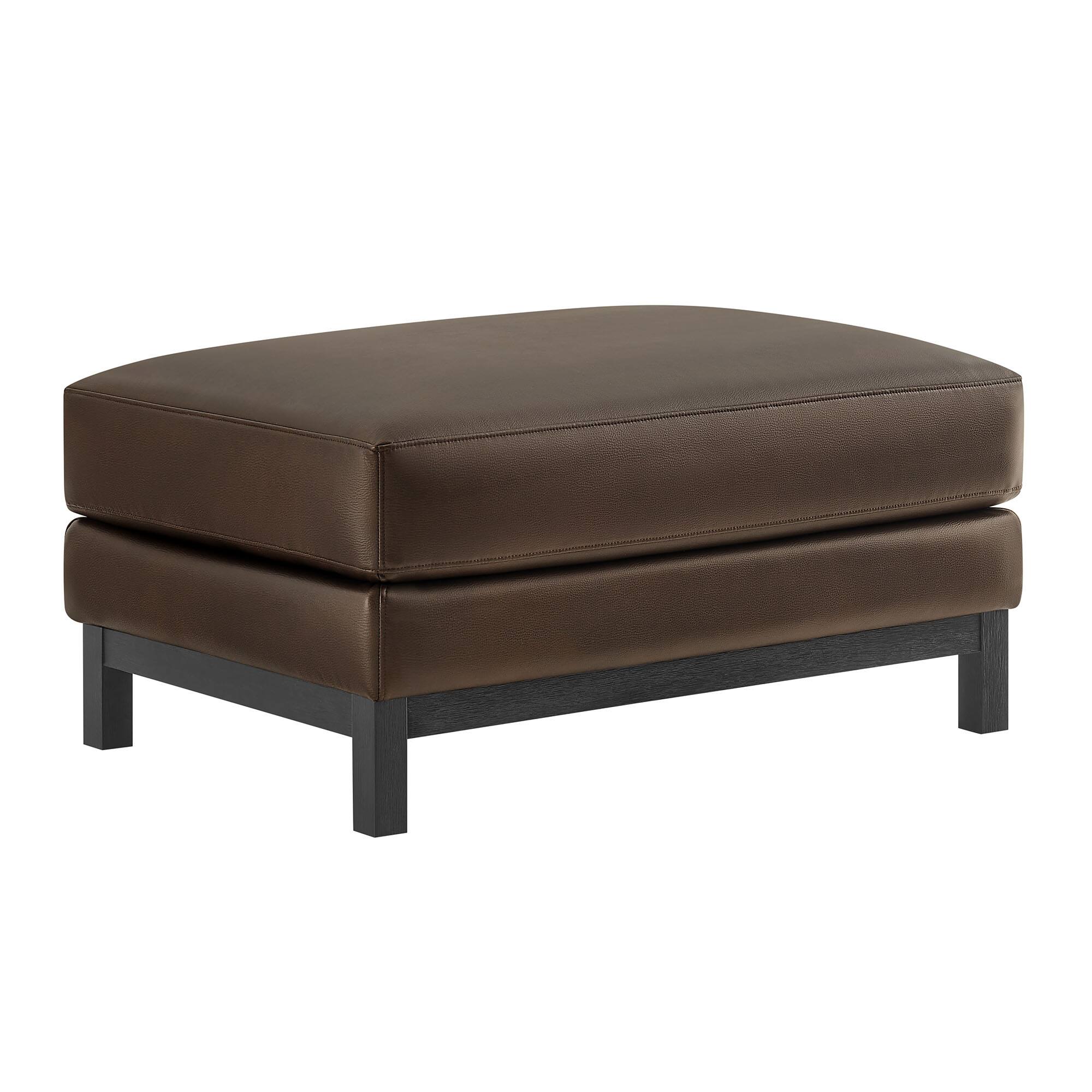 Angle. Modway - Roscoe Upholstered Ottoman - Espresso.