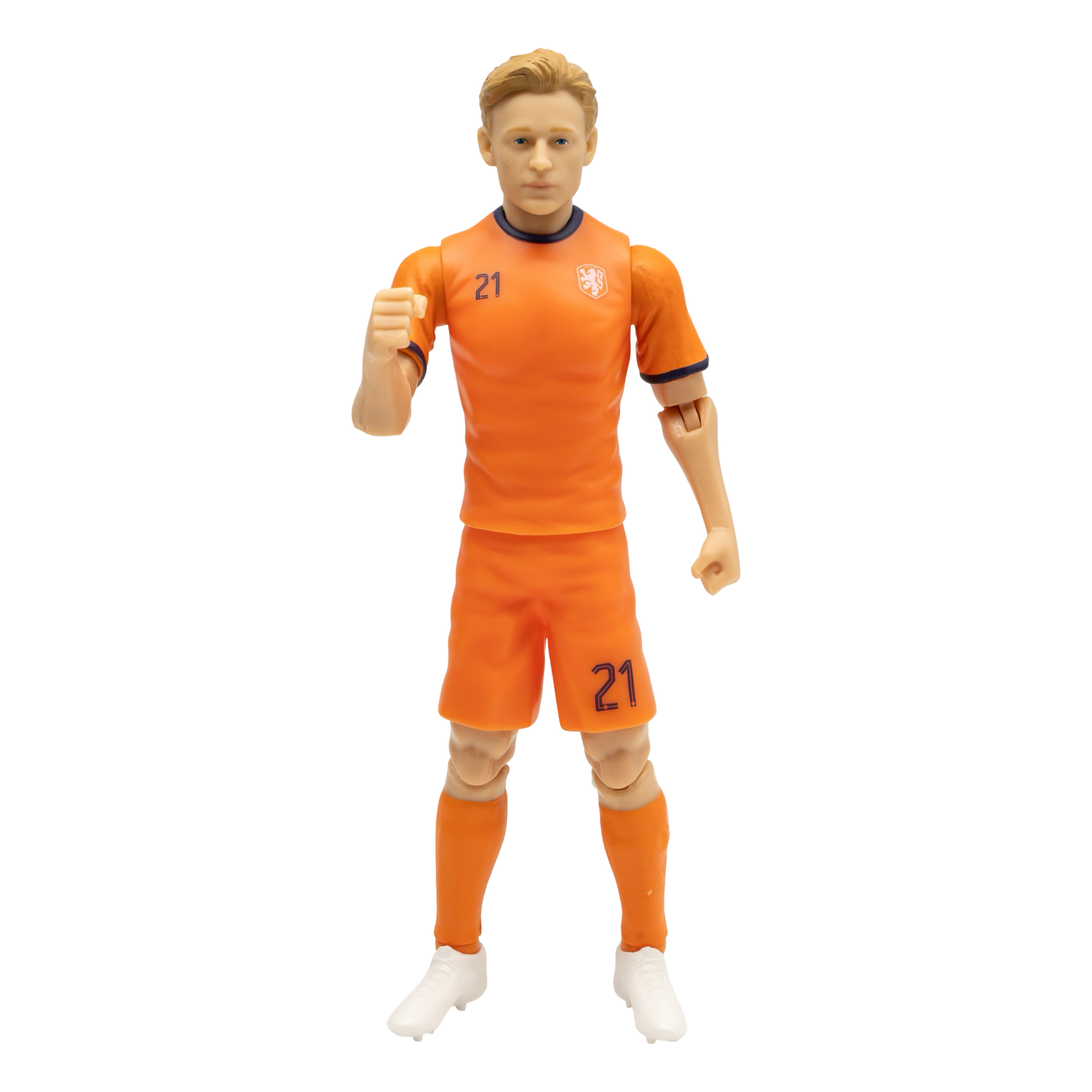 Alt View 3. Banbo Toys - Banbo Toys SOCKERS Netherlands National Frenkie de Jong 8" Collectible Soccer Action Figure.