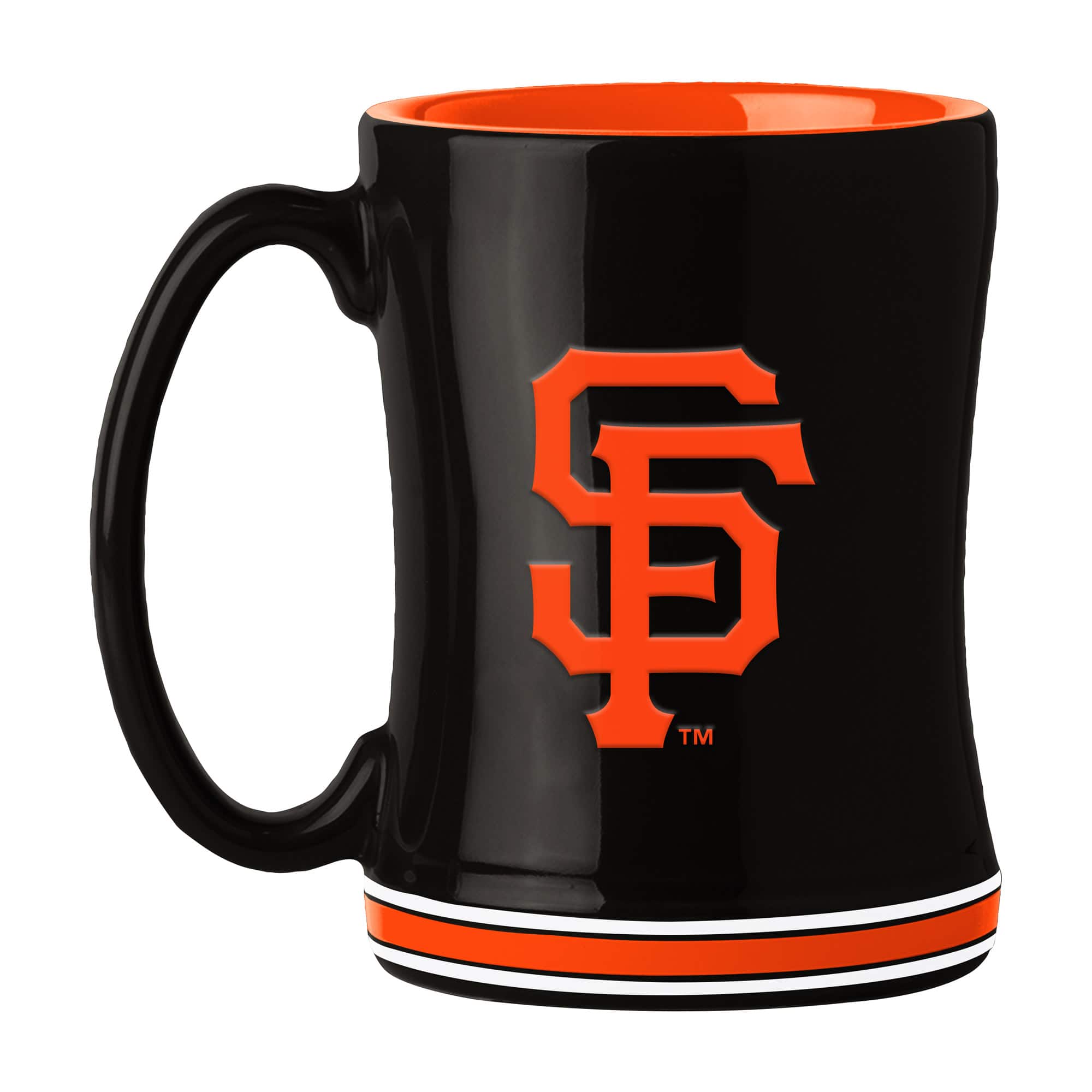 Logo Brands - San Francisco Giants 14oz. Relief Mug - Multicolor