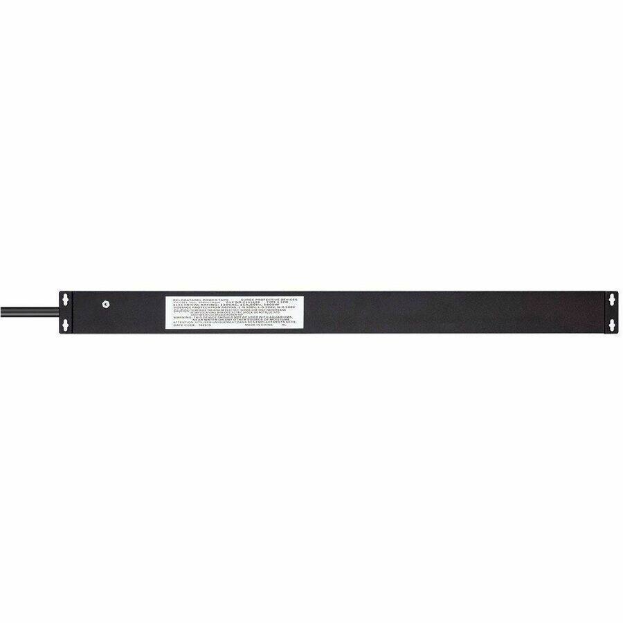 Alt View 5. Monoprice - Monoprice 35097 6-Outlets Surge Suppressor/Protector - Household Electronic - Black - 6 x NEMA 5-15R - 1800 VA - 540 J - Black Powder Coat.