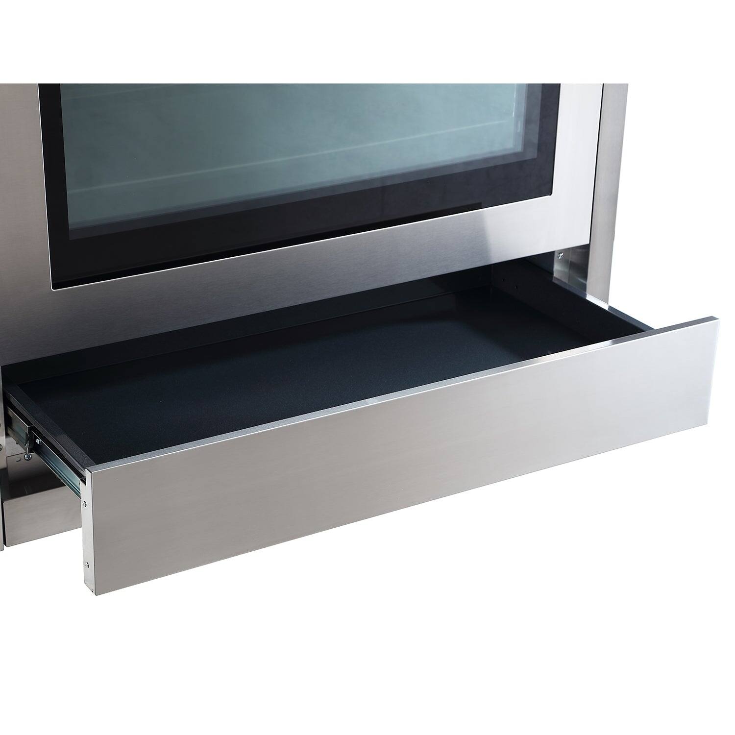 Alt View 4. Rangaire - Rangaire 36" Electric Range Convection Oven Freestanding Stainless Steel RRE361TS - Stainless steel.