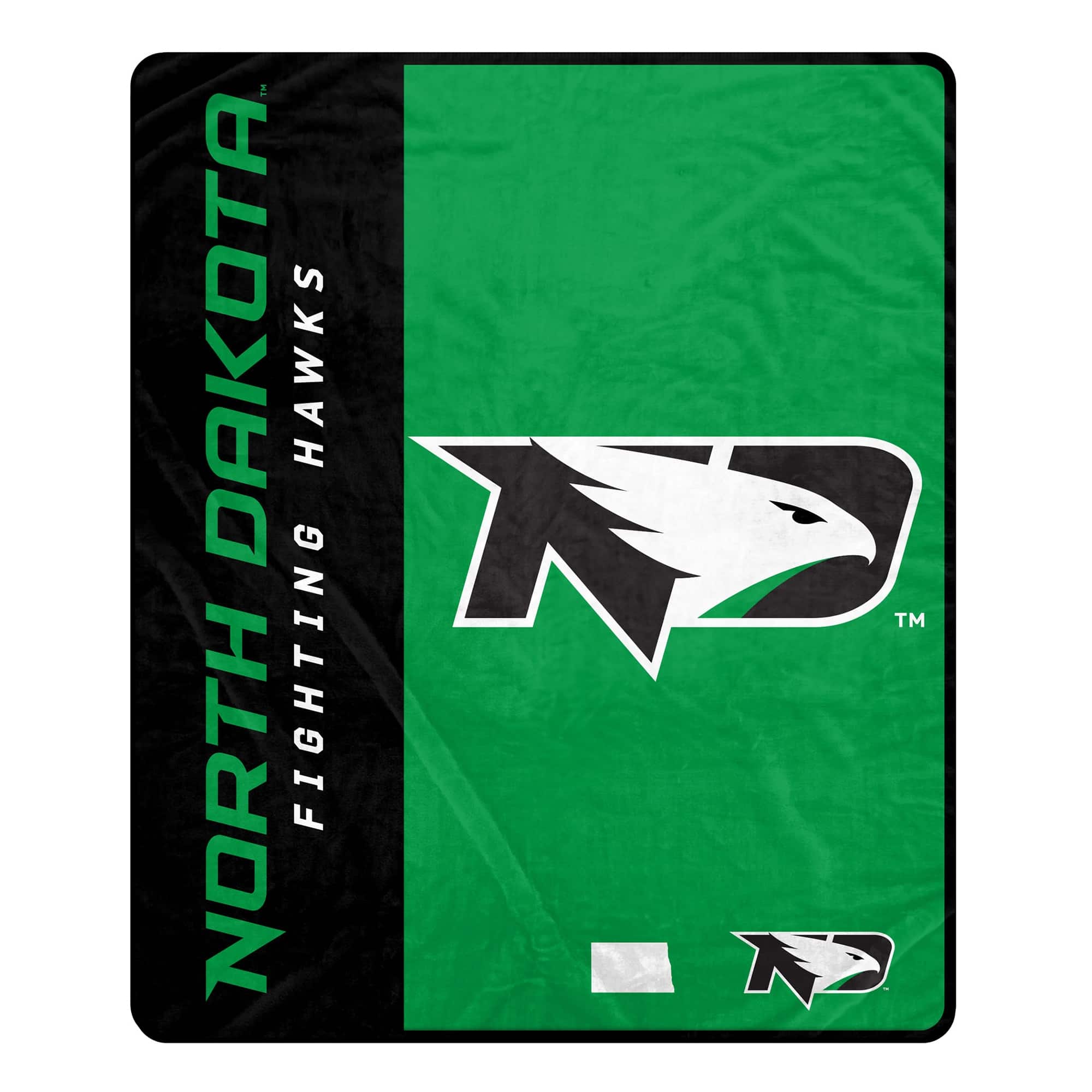 Pegasus - North Dakota 50" x 60" Endzone Ultra Soft Throw Blanket - Multicolor